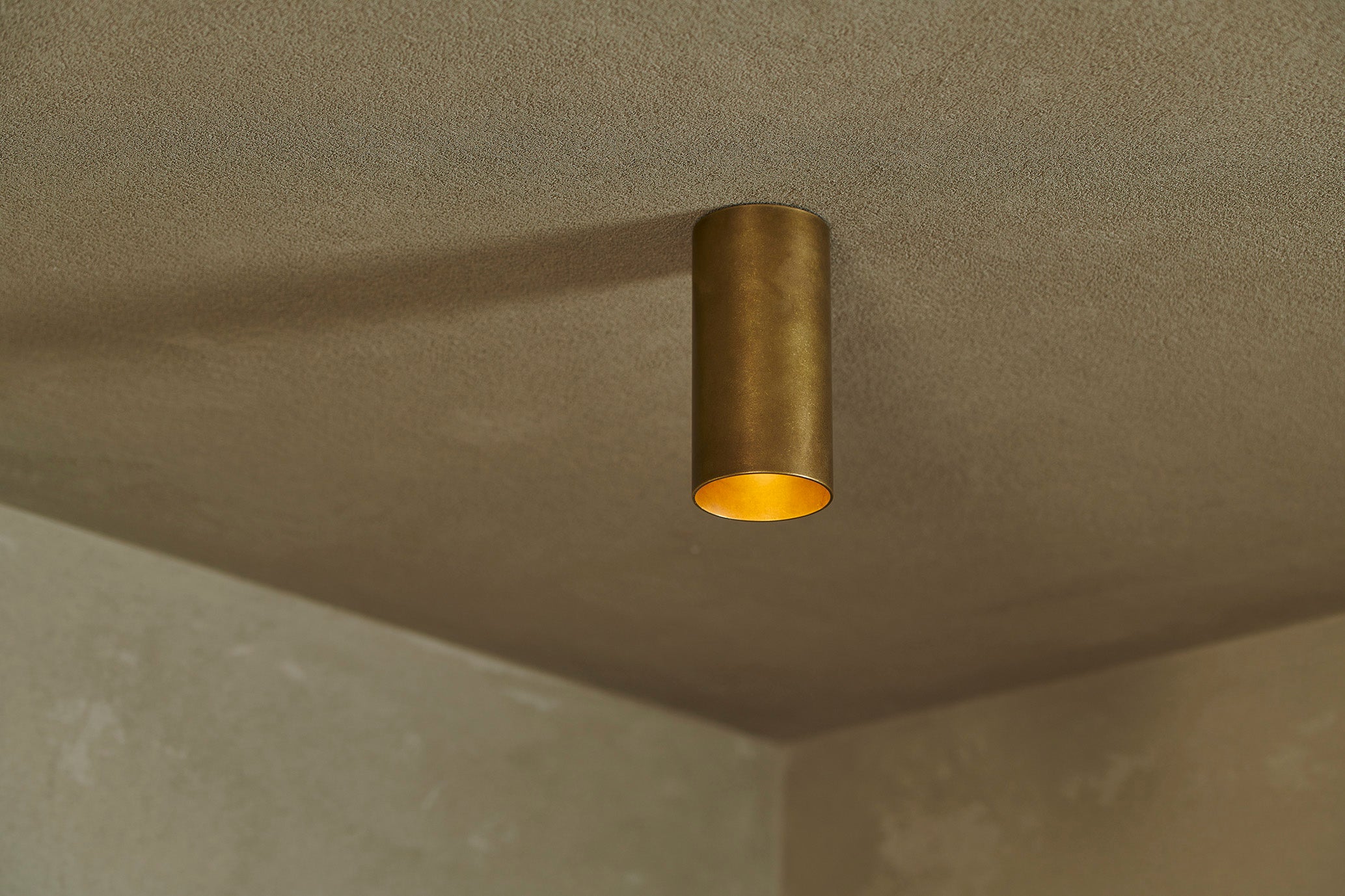 brass surface mounted can light