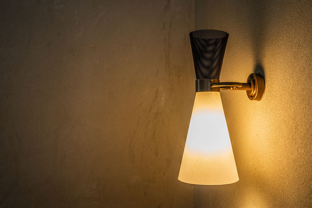 brass wall sconce