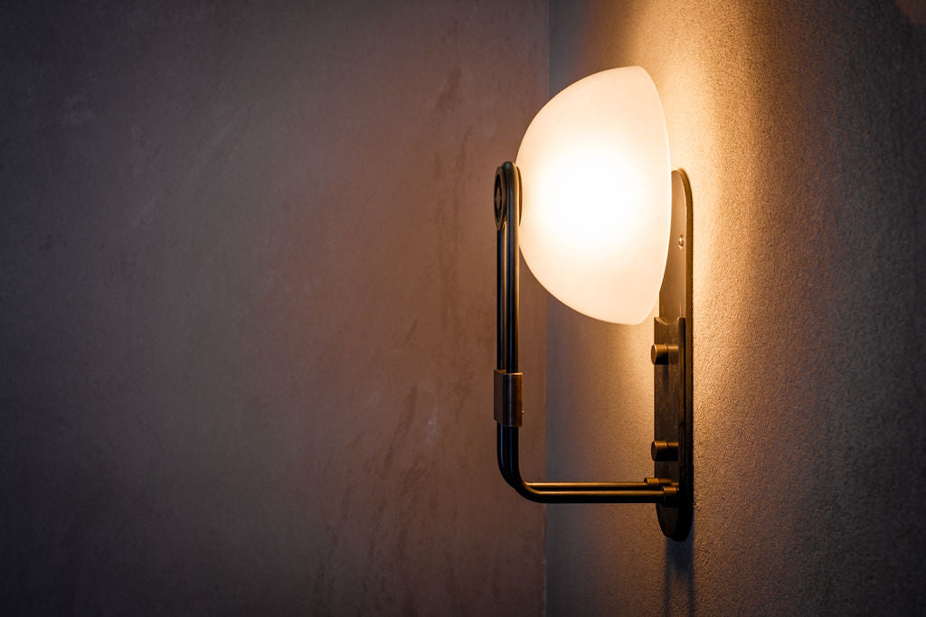 hemisphere wall sconce