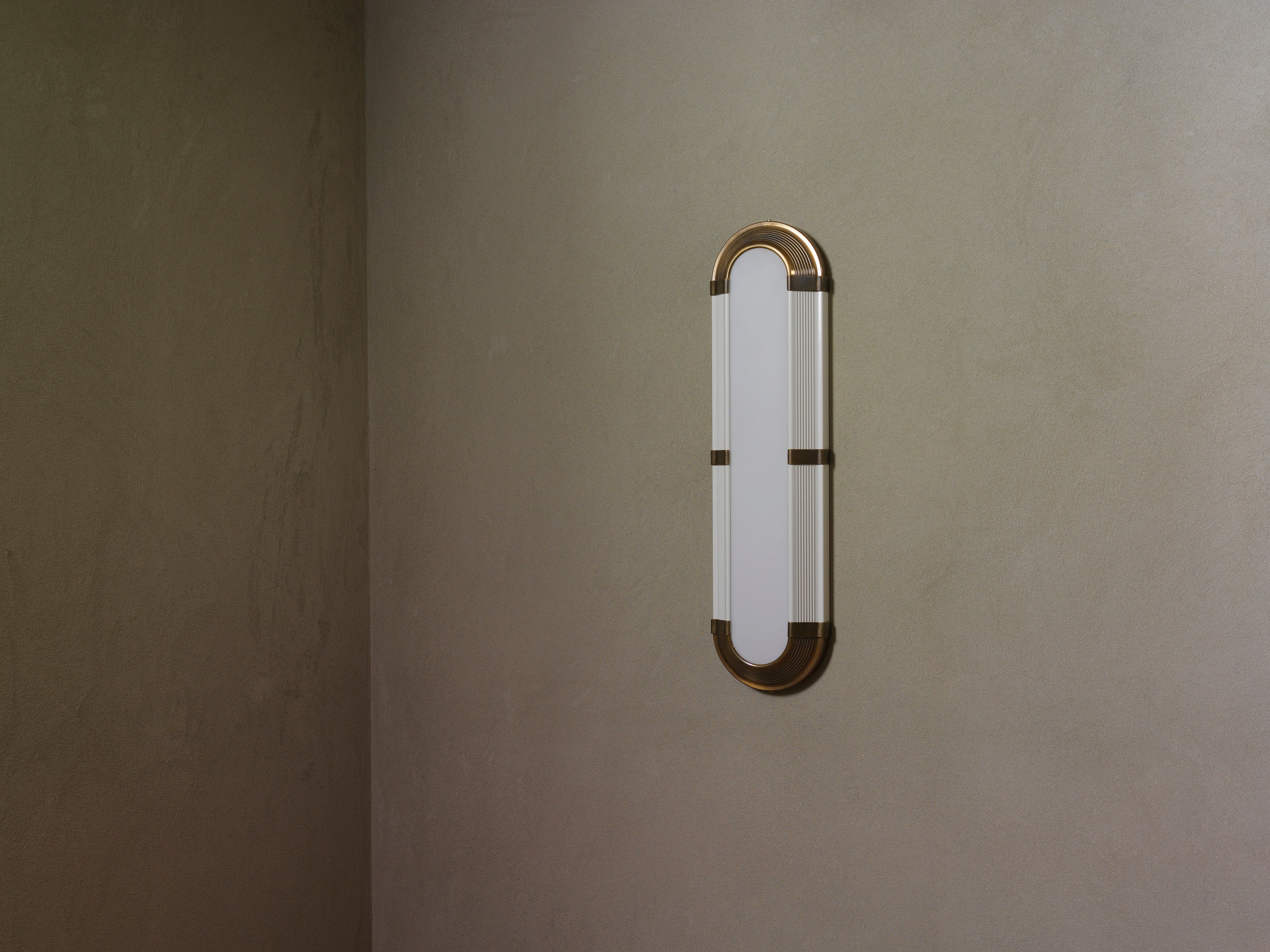 Handcrafted linear wall light by Transmitt. Mid-Century Inspired. Made in Australia.